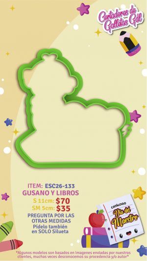 Gusano y libros