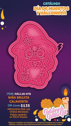 Niña brujita calaverita